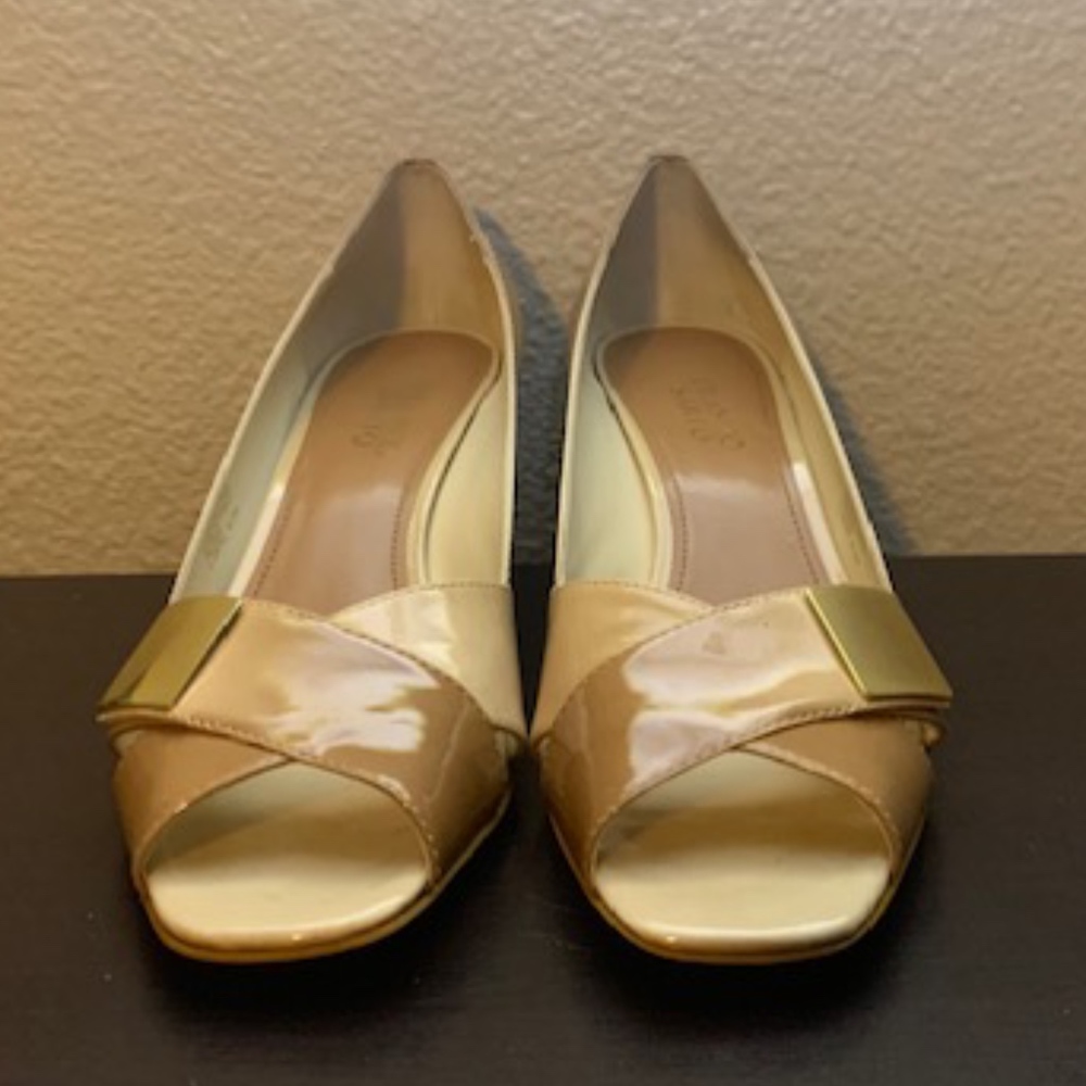 Franco Sarto Caramel Wedge Gold Beige